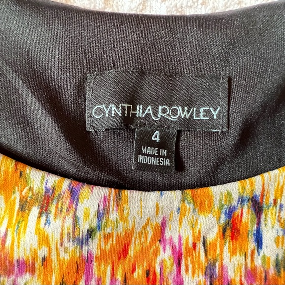 Cynthia Rowley women’s multicolor floral stretch fit and flare dress size 4. - Picture 3 of 11